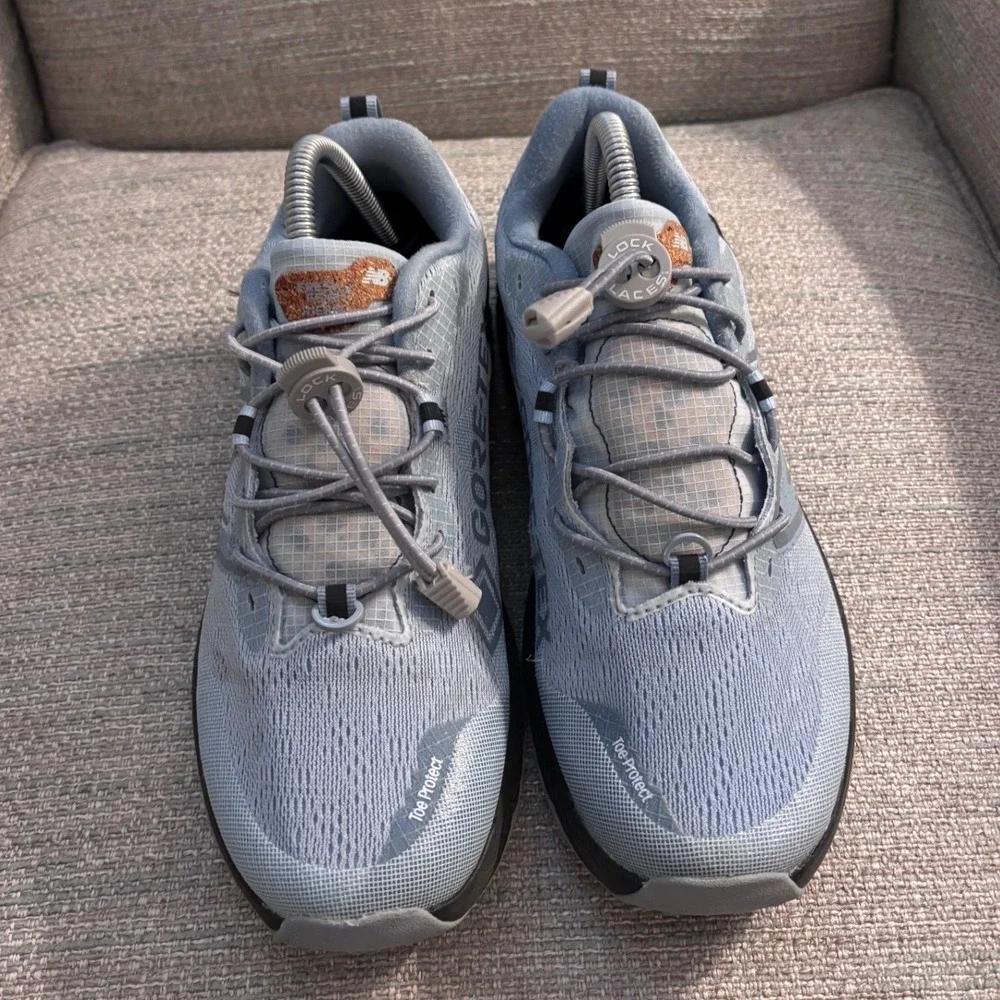 New Balance Fresh Foam X Hierro v7 GORE-TEX Trail Shoes Blue WTHIER7A Womens 8.5